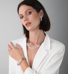 SigridB Earrings “YIN-YANG” Love Collection Brilliants Tanzanite Tourmaline