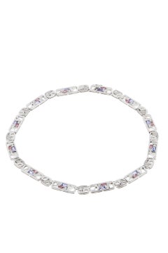 SigridB Necklace “YIN-YANG” Love Collection Brilliants Tanzanite Tourmaline