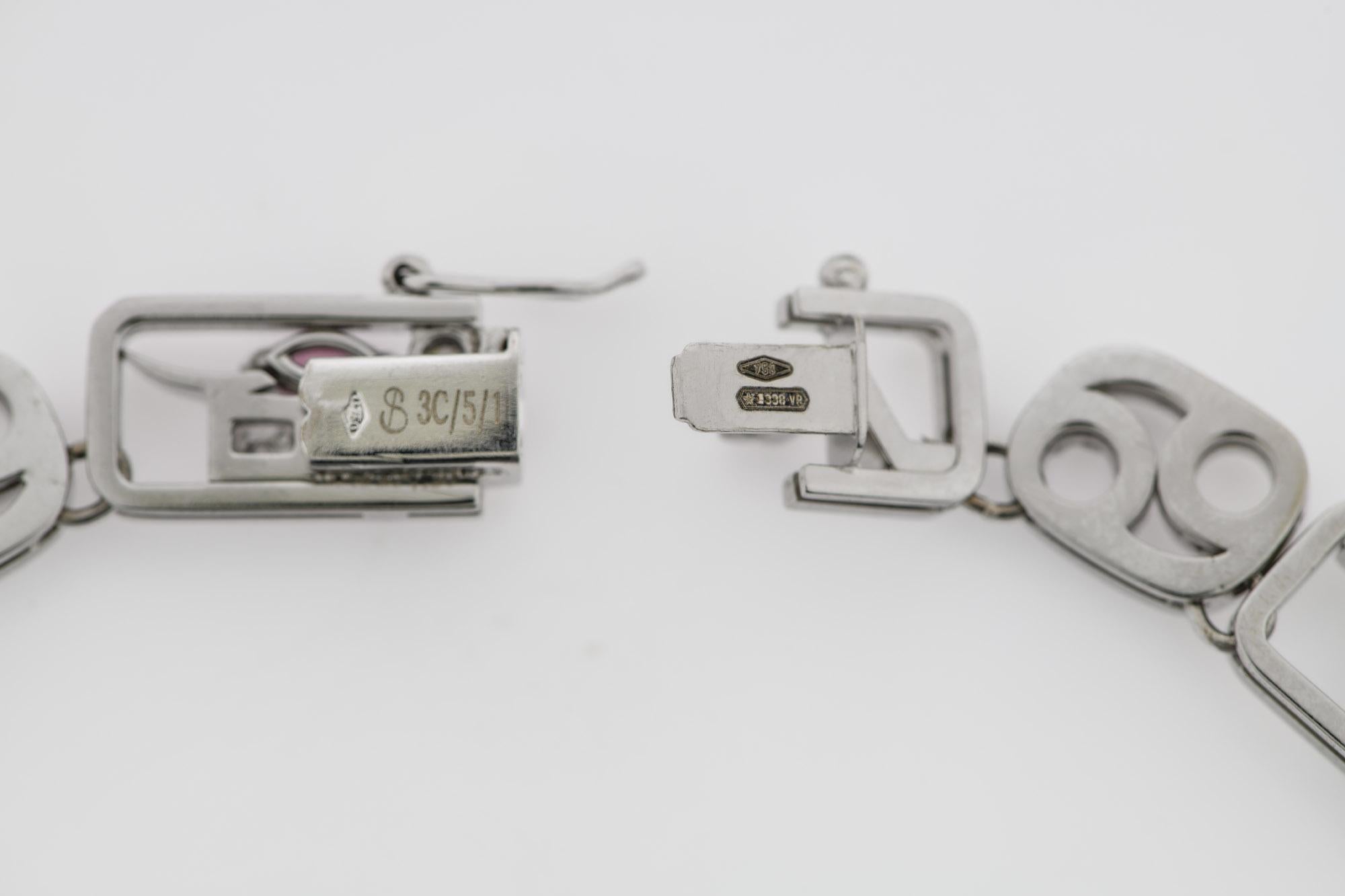 “YIN-YANG” Love Collection Necklace 18k Gold, Brilliants, Tanzanite & Tourmaline in vendita 1