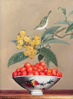Yin Yong Chun, "Bowl of Tomatoes" 16x12 Still Life Oil Painting on Canvas