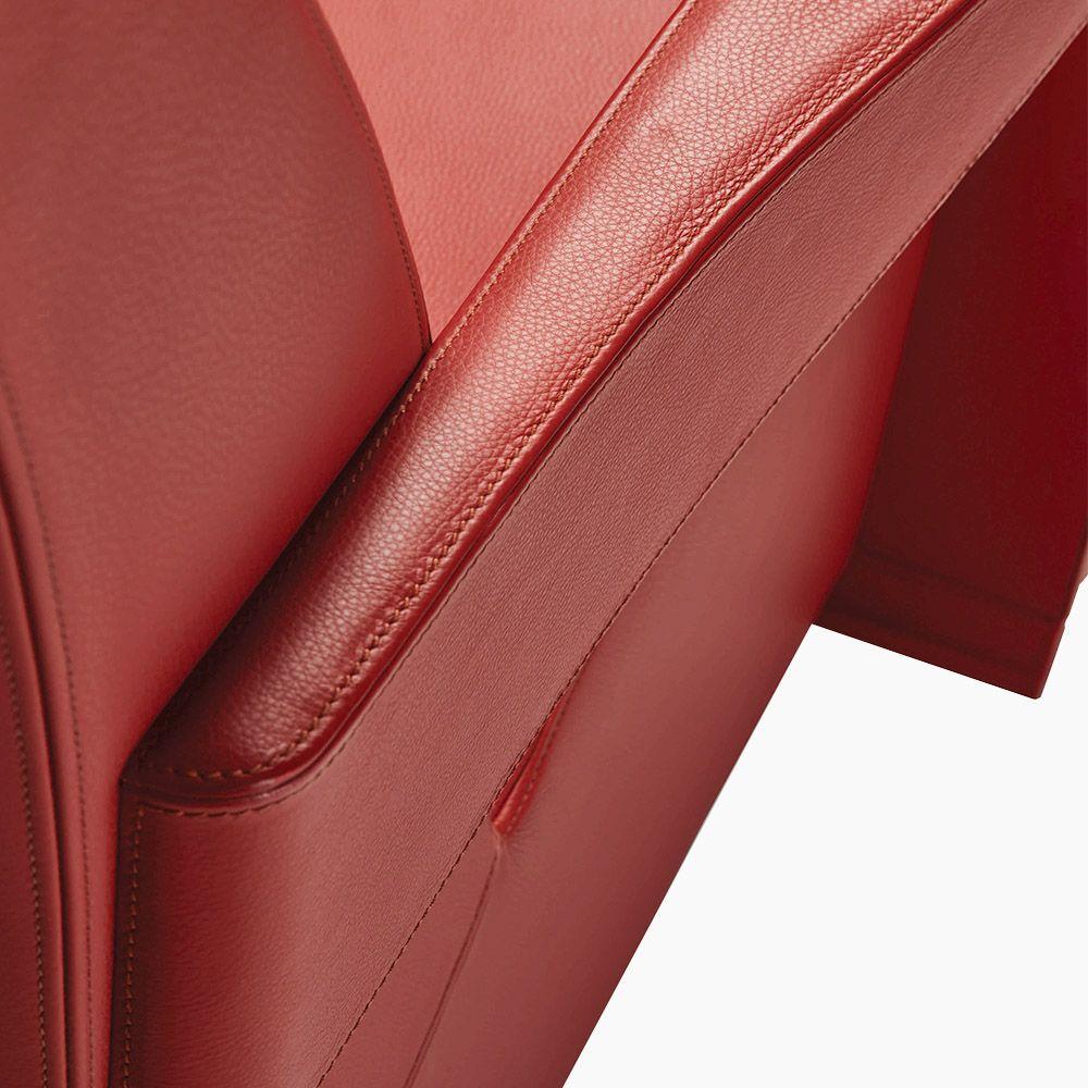 Modern Ying Armchair Leather Armrests For Sale