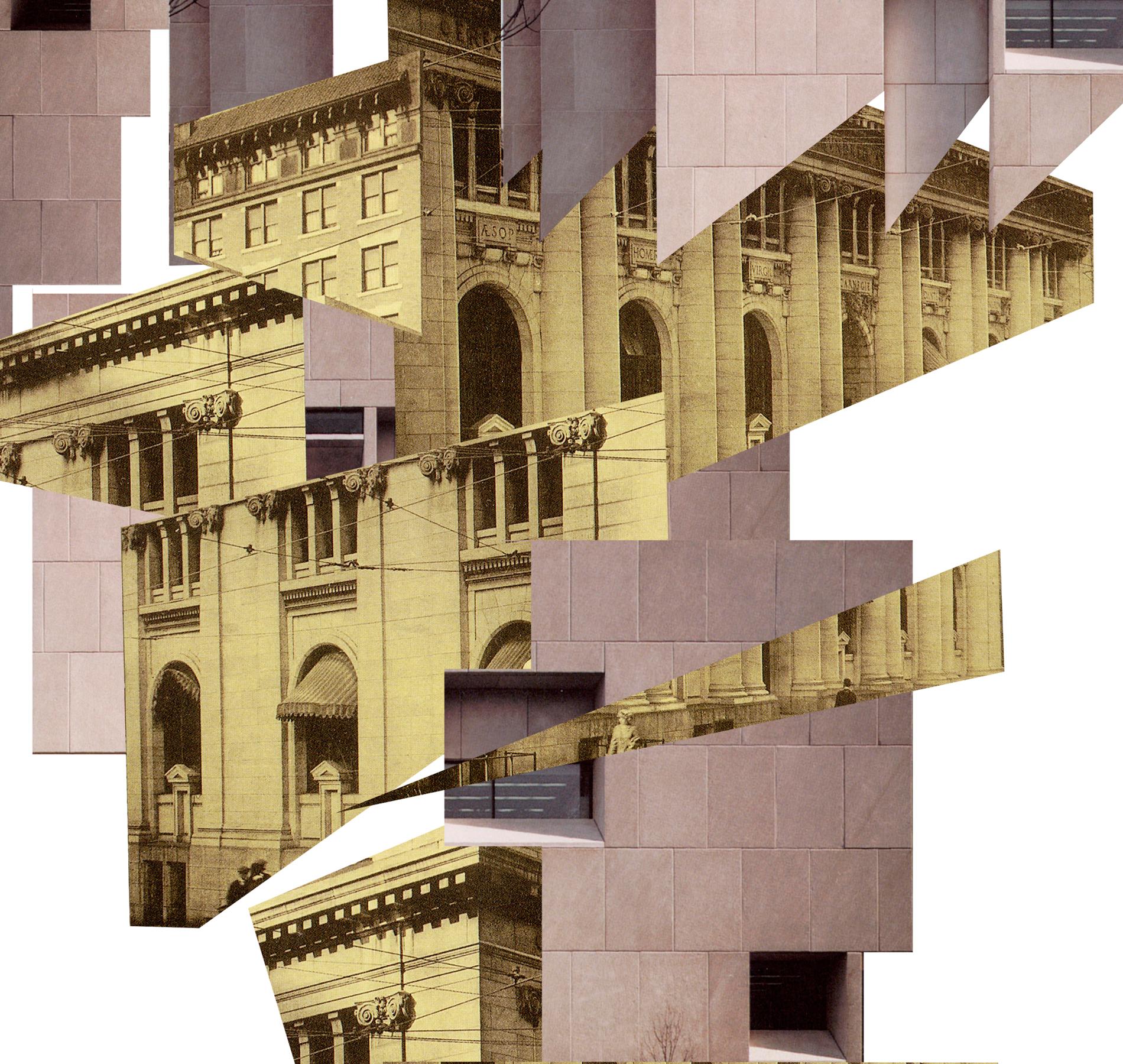 Biblioteca Carnegie/ Biblioteca pública del condado de Atlanta-Fulton. Pequeño - Abstract Photograph Marrón de Ying Chen