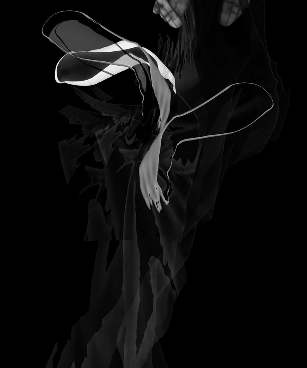 Frammentato-Non intitolato 2. Fotografia astratta figurativa in bianco e nero in edizione limitata - Photograph Contemporaneo di Ying Chen