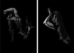 Fragmented- Untitled 4 & 2, Diptych. Figurative Black and White Photographs