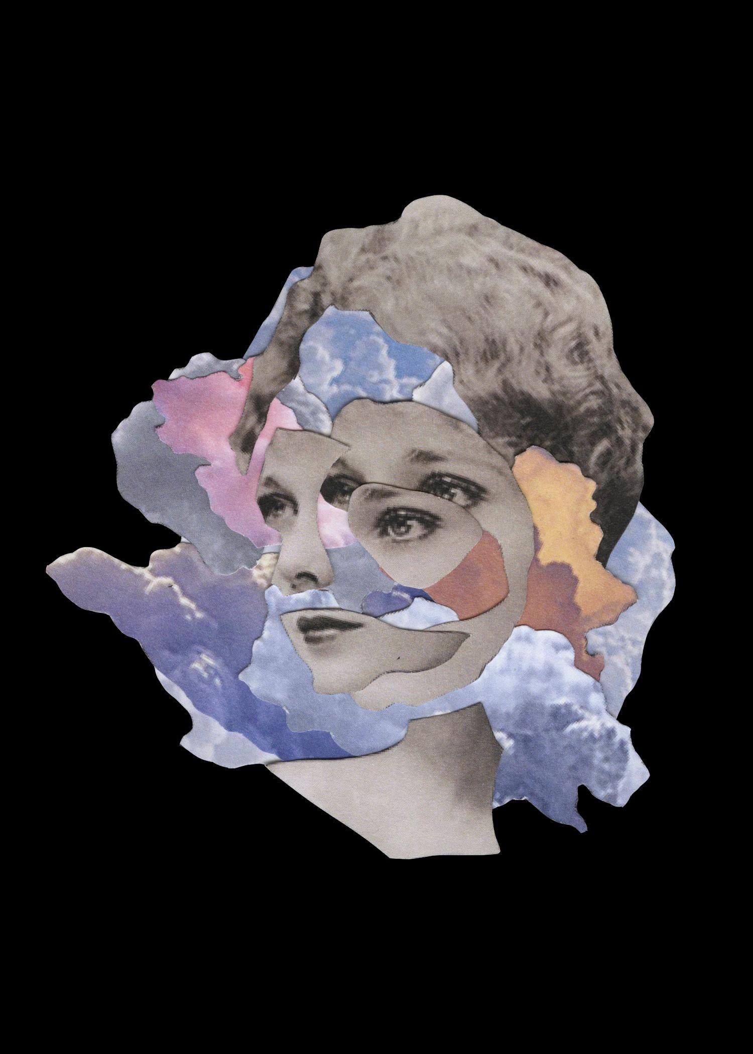 Díptico Her-Untitled 2 & 4. Fotografía collage digital en venta 2