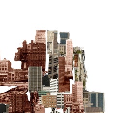 Plaza and Viaduct. Digital Collage Photograph