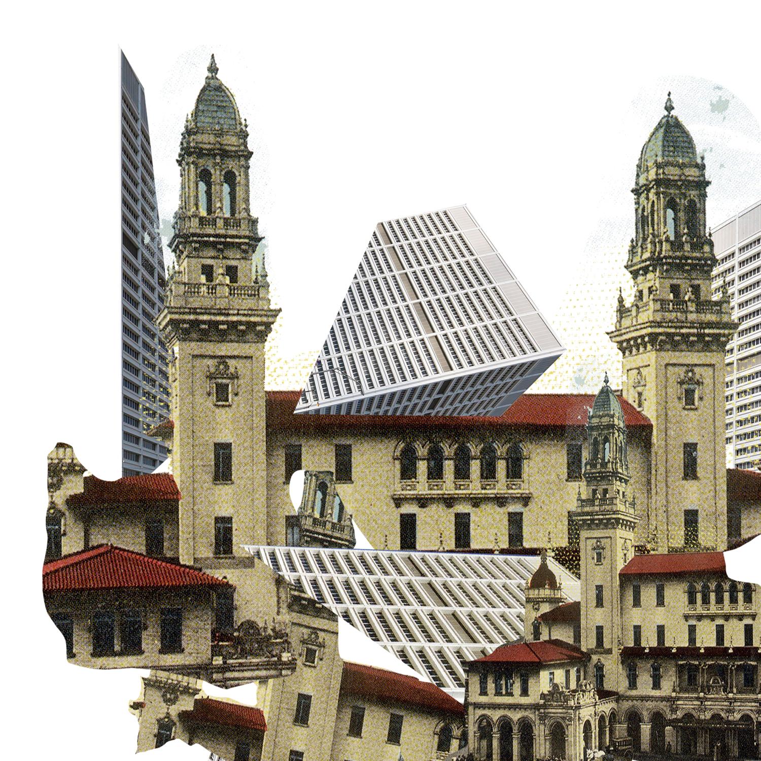 Terminal Station/Rusell Federal Building. Collage digitale di fotografie - Photograph di Ying Chen
