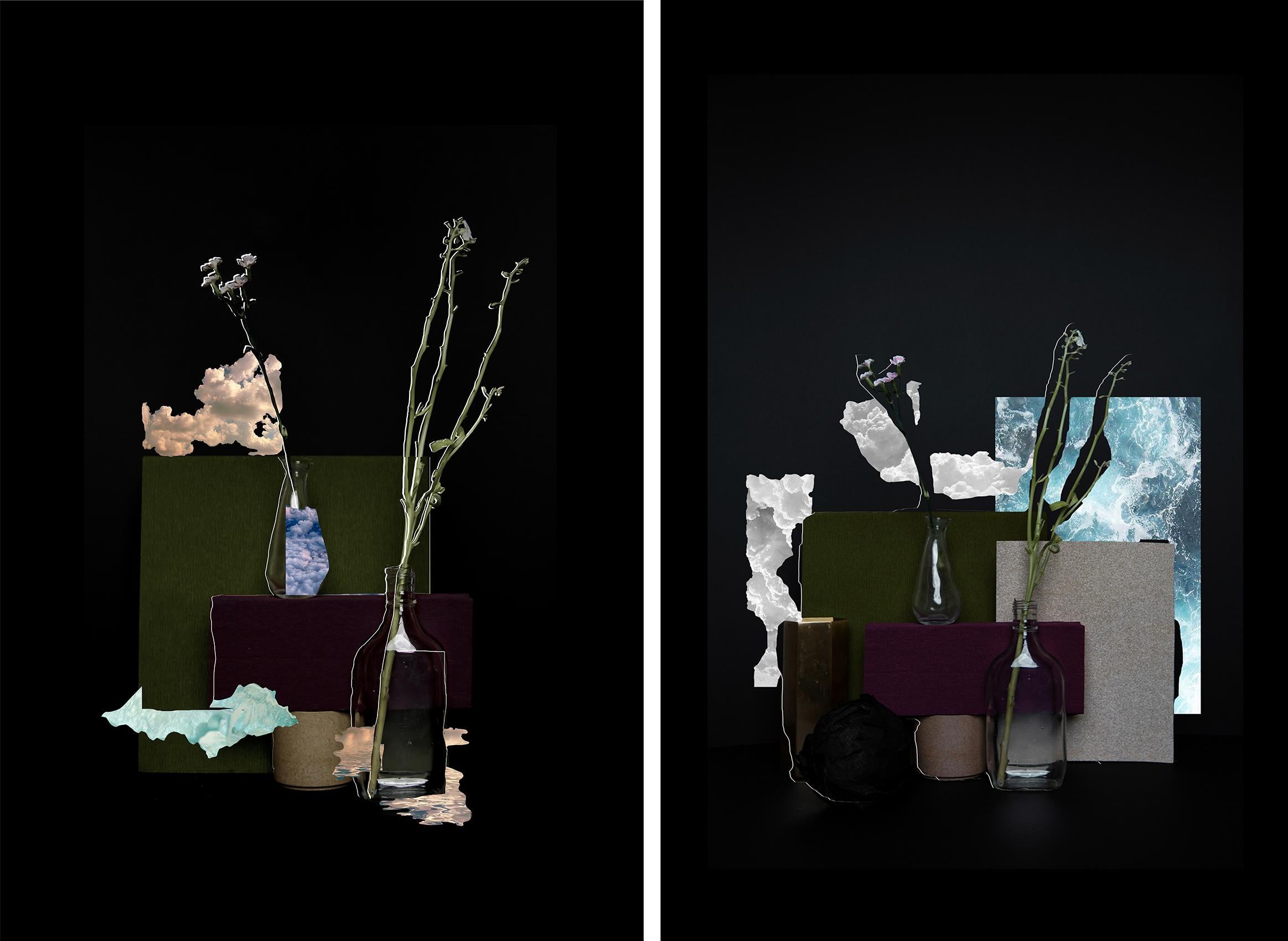 Diptychon ohne Titel #3 & #8. Aus der Serie Es gibt ein Meer in meinem Glas