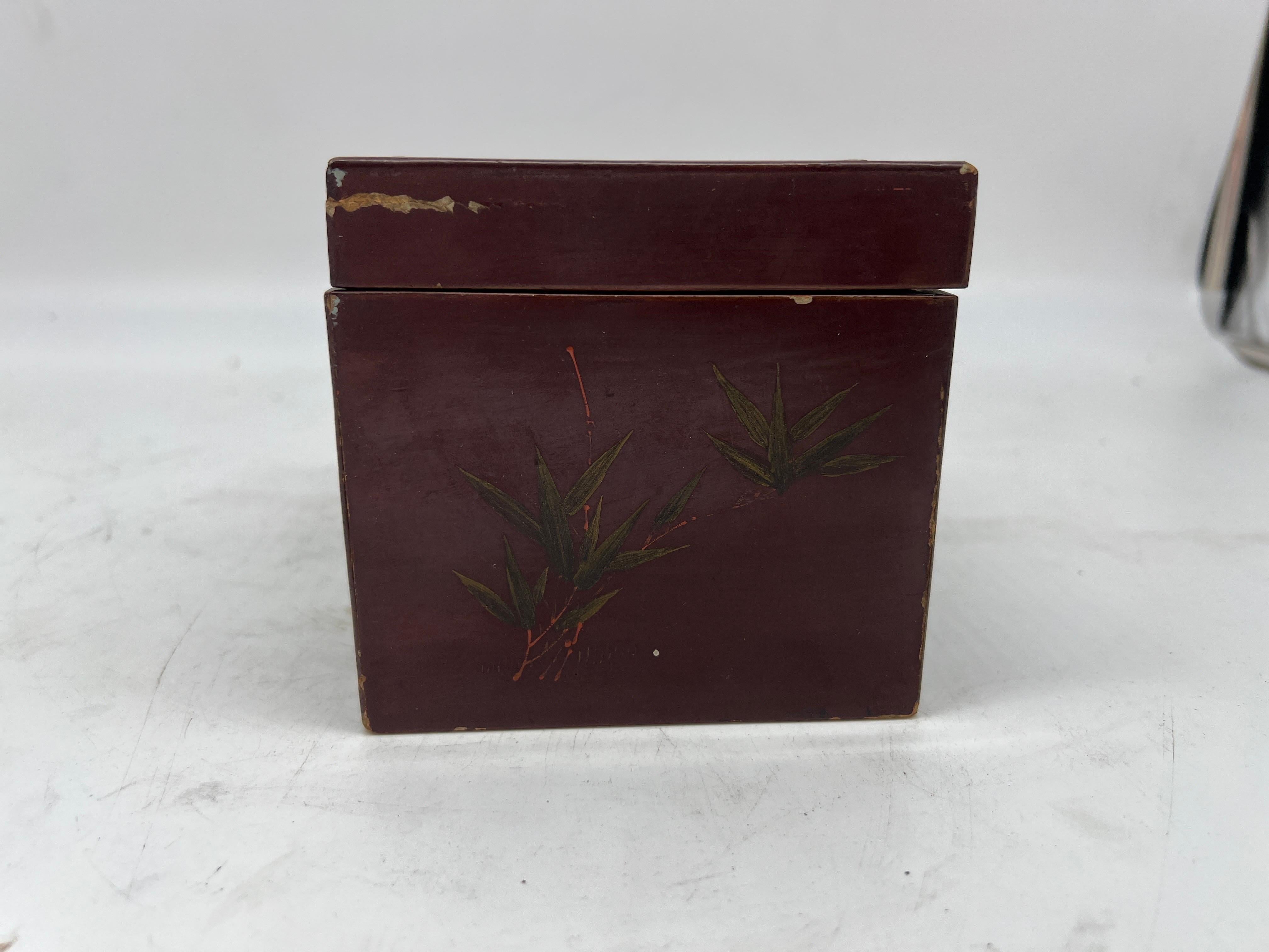 Ying Mee & Co., Antique Chinese Lacquer Tea Caddy or Box For Sale 3