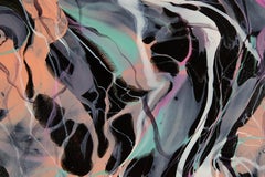 Ying Shuai Abstract Original Acrylic On Canvas "Flowing Light and Shadow Series