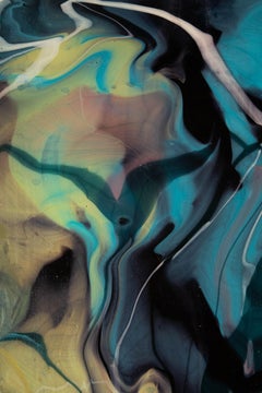 Ying Shuai Abstract Original Acrylic On Canvas "Flowing Light and Shadow Series