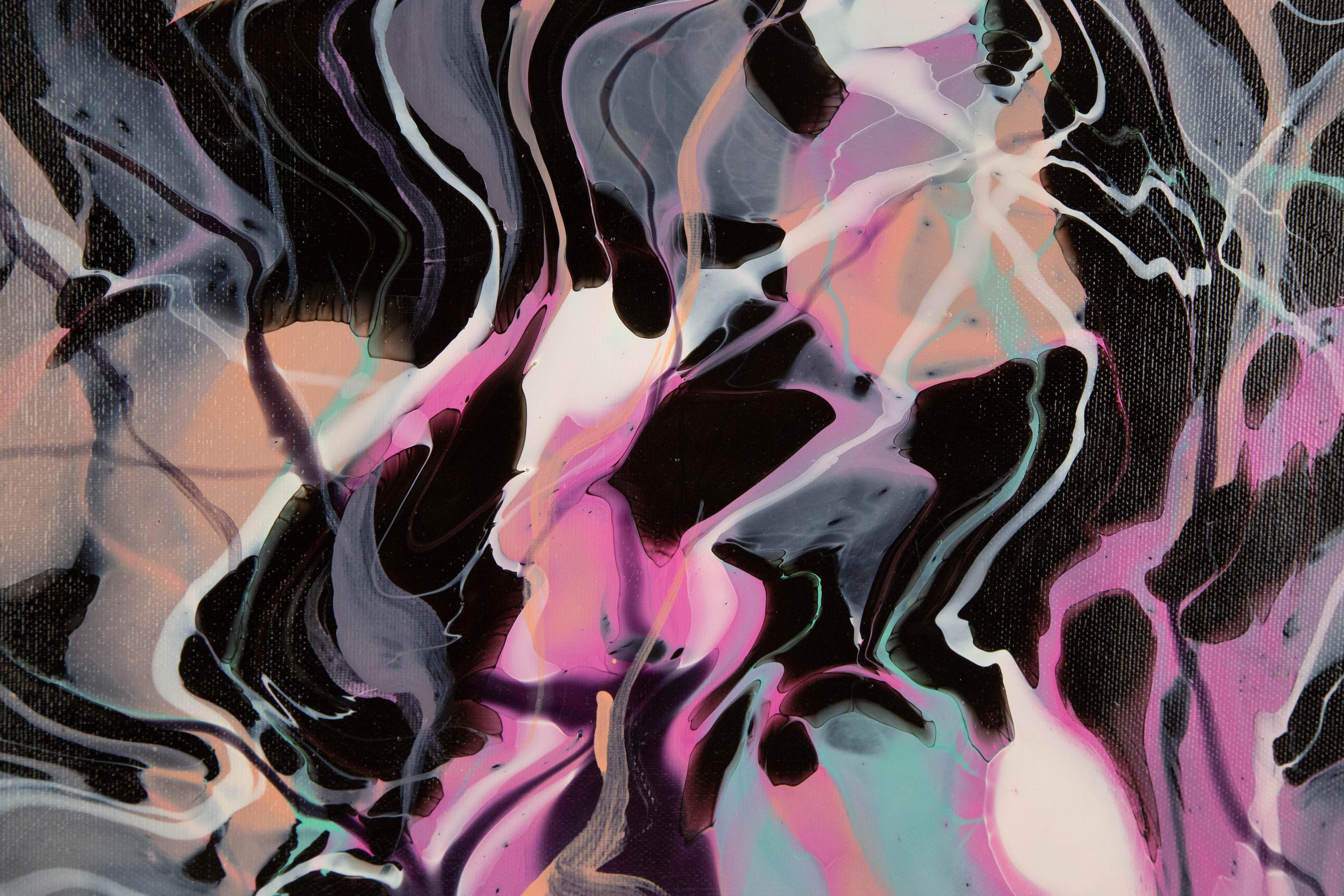 Ying Shuai Acrílico Original Abstracto Sobre Lienzo 