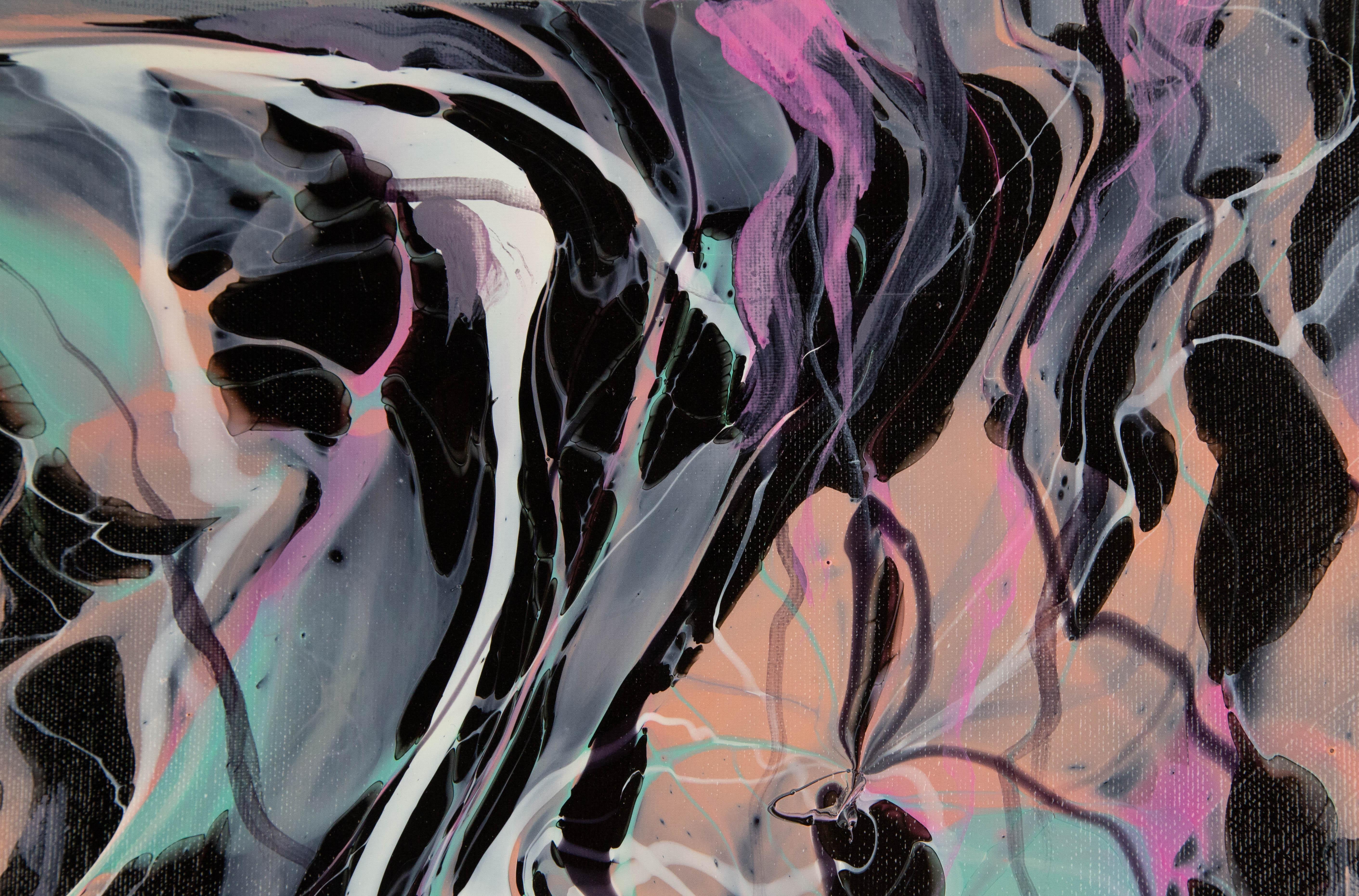 Ying Shuai Acrílico Original Abstracto Sobre Lienzo 