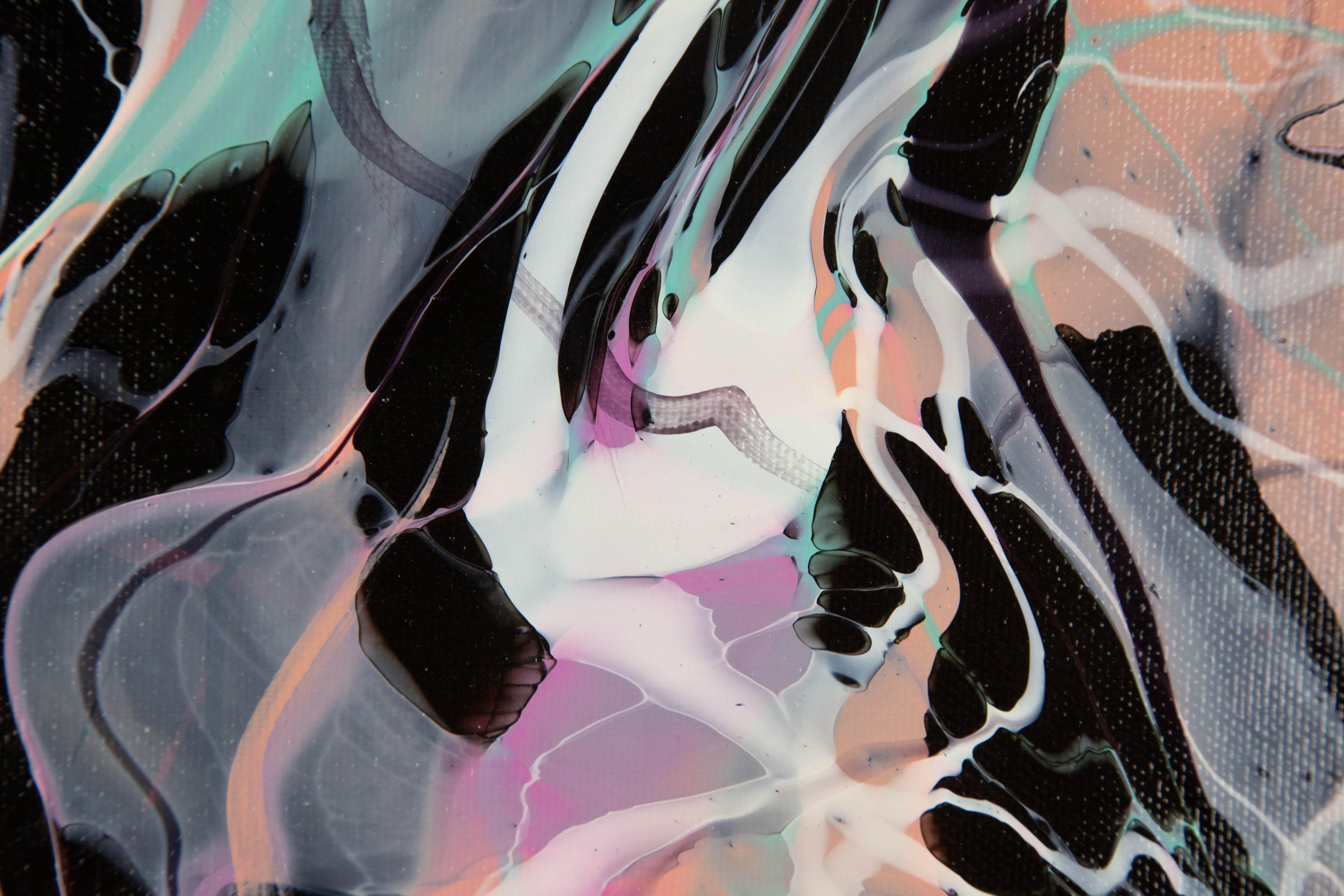Ying Shuai Acrílico Original Abstracto Sobre Lienzo 
