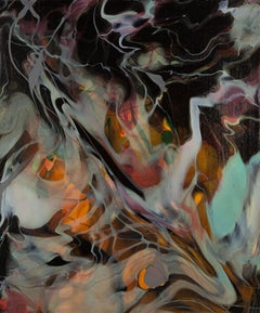 Ying Shuai Acrílico Original Abstracto Sobre Lienzo "Serie de Luces y Sombras Fluyentes