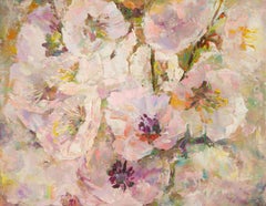Ying Wang Floral Óleo original sobre lienzo "El aroma"