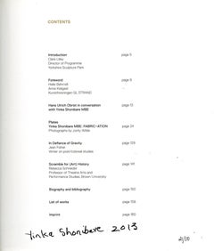 Yinka Shonibare, Fabric-ation, monograph, handmade fabric, SIGNED 21/50, Unique