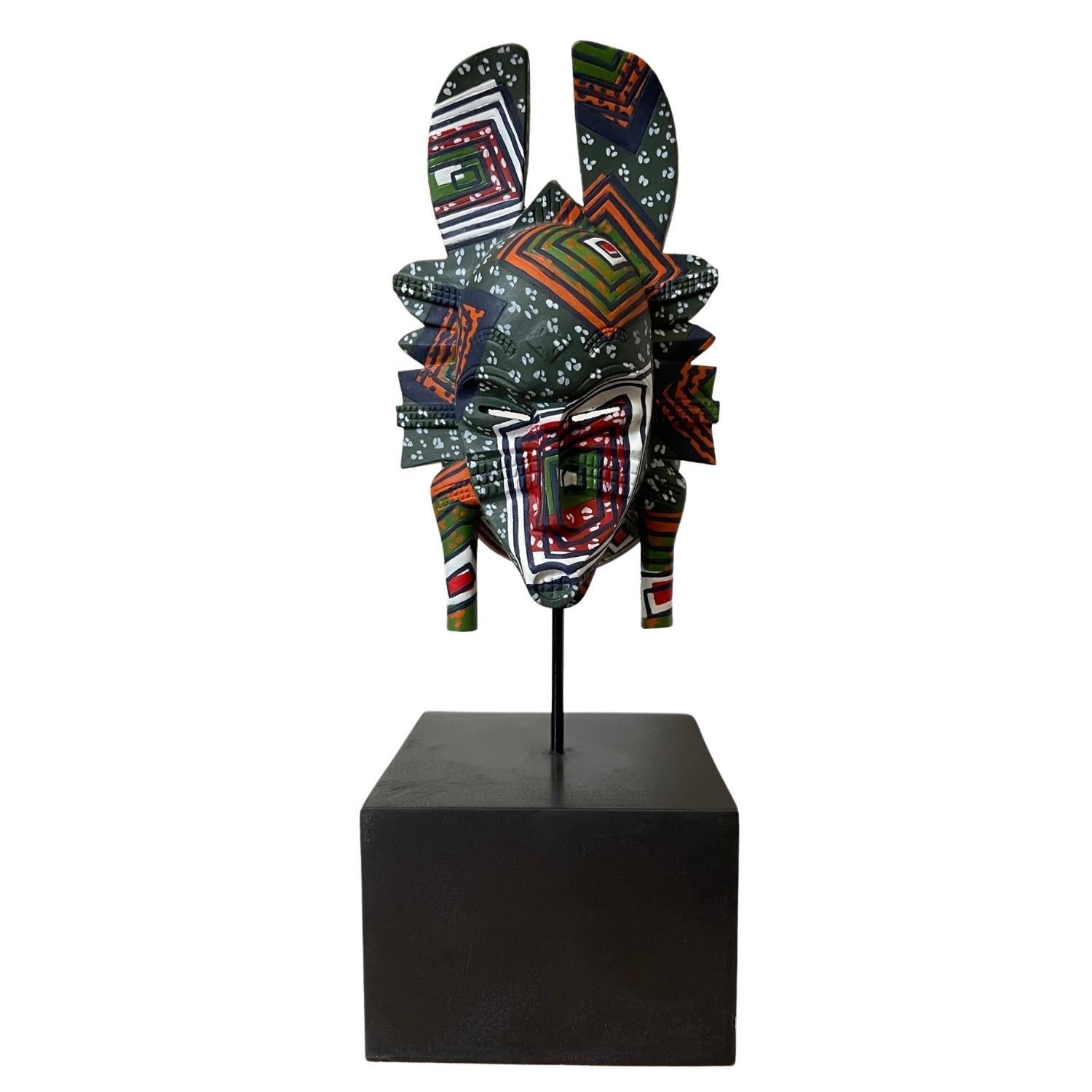 Yinka Shonibare Figurative Sculpture - Hybrid Mask