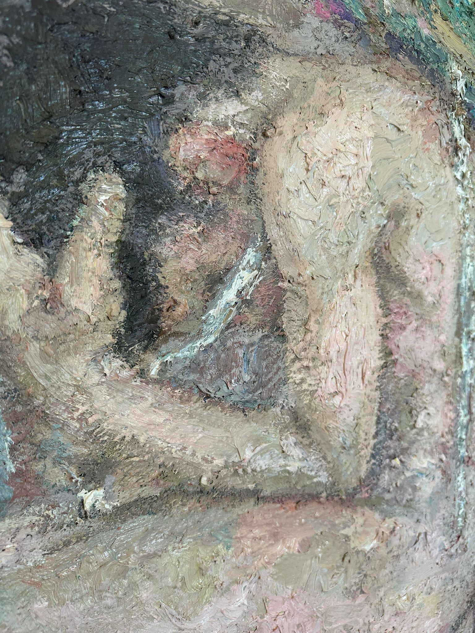 At the library (Oil Painting) For Sale 11