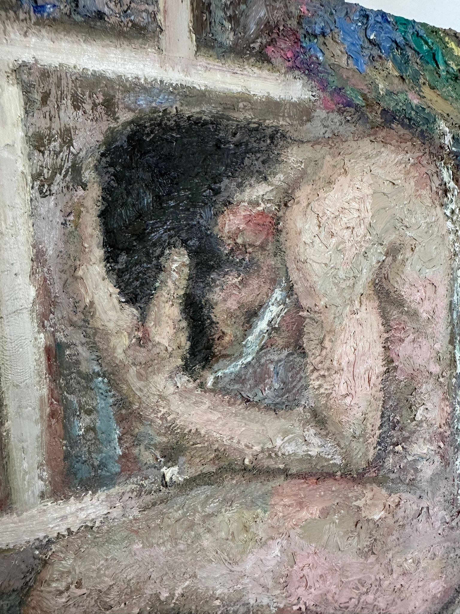 At the library (Oil Painting) For Sale 1