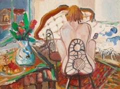Olio su tela originale contemporaneo di Yitao Chen "Serie Cenerentola IV
