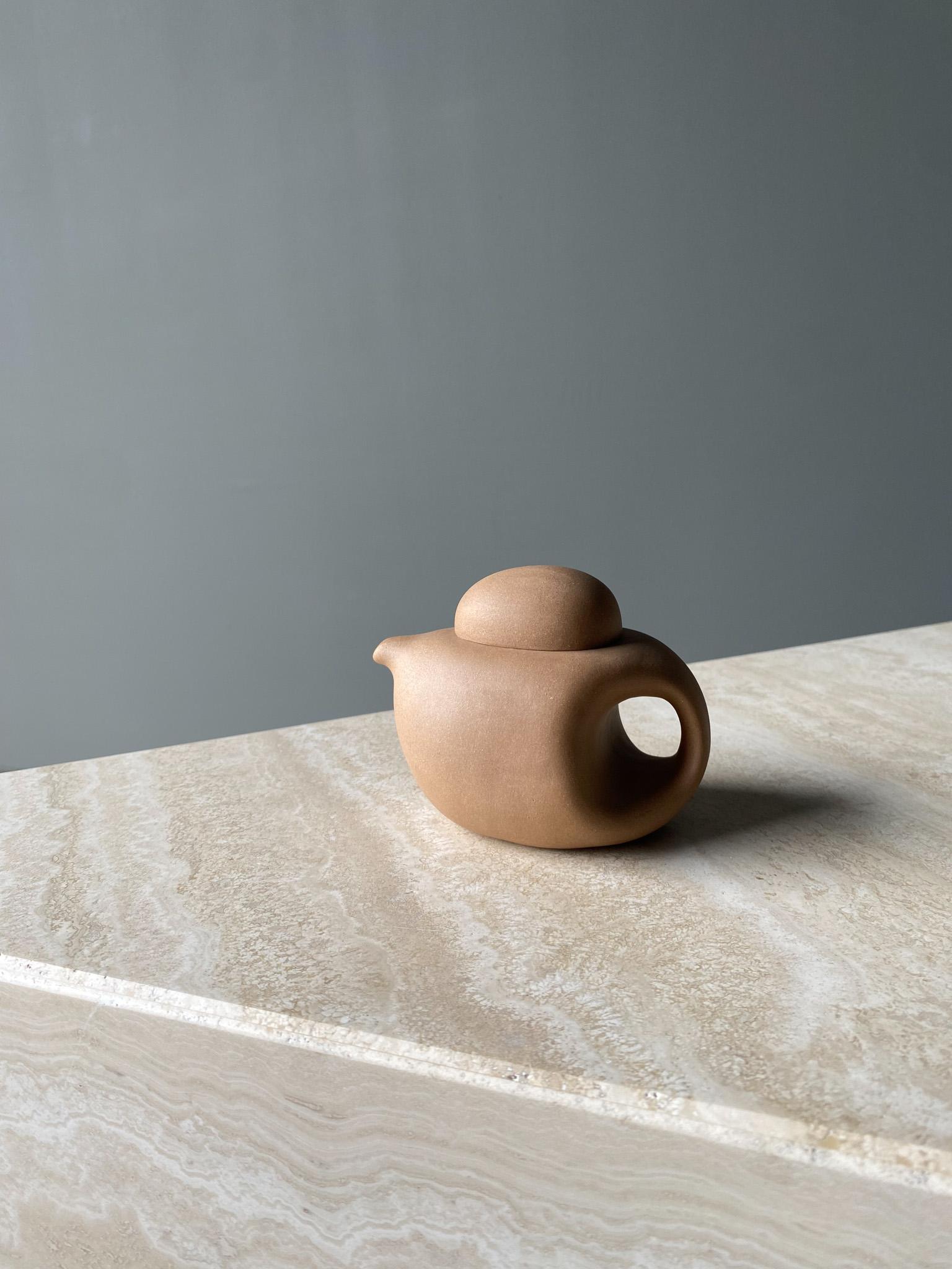 Yixing Ware Keramik-Teekanne, China, 20. Jahrhundert im Angebot 7