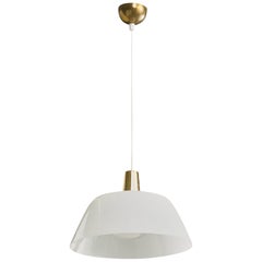 Yki Nummi, Pendelleuchte, Acryl, Messing, Finnland, 1960er Jahre