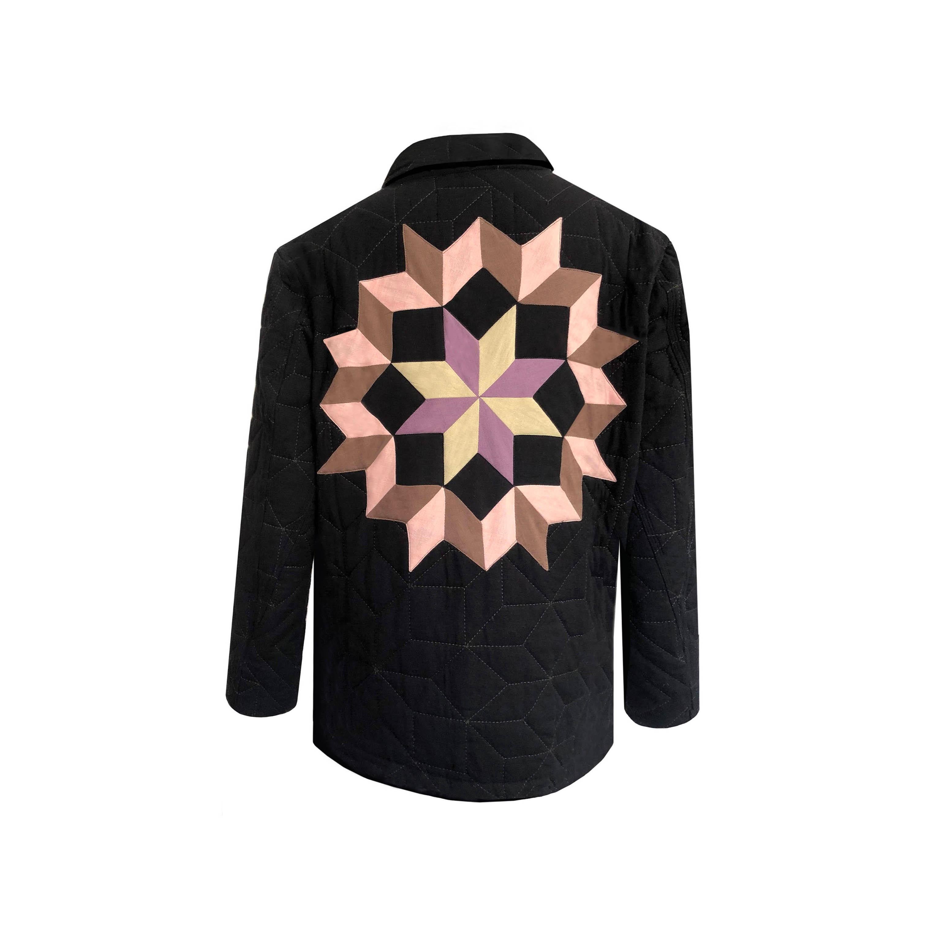 Ymc Patchwork Jacket - Lightly Padded Geometric T… - image 4