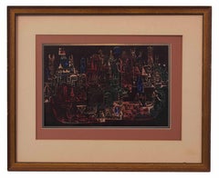 Ynes Johnston (1920 - 2019)  Woodcut With Color Stencils