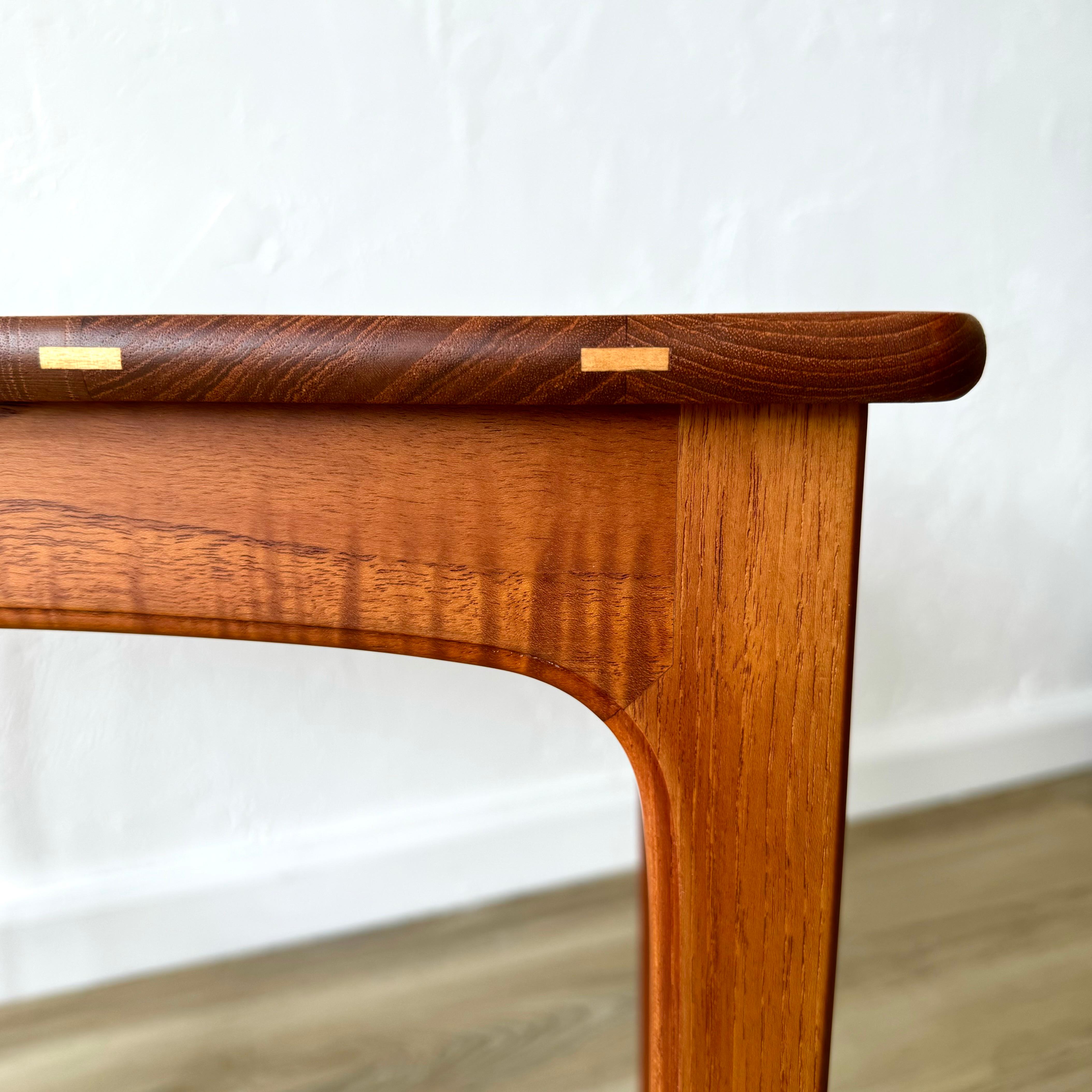 Beech Yngvar Sandstrom Solid Teak Scandinavian Side Table, pair For Sale