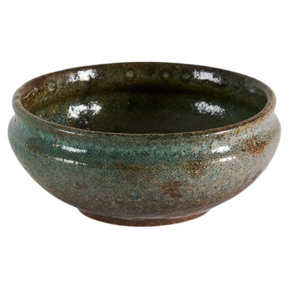 Yngve Blixt, Bowl in Blue Glaze, Sweden, 1968 For Sale