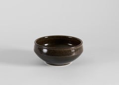 Yngve Blixt, Bowl with Brown Speckled Glaze, Sweden, 1970s
