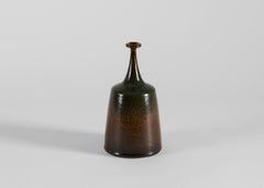Yngve Blixt, Long-necked Vase with Copper Speckled Glaze, Sweden, 1974
