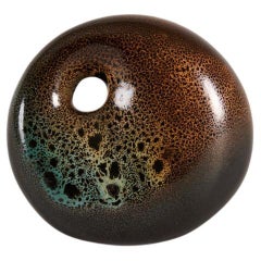 Yngve Blixt, Object in Blue Green and Brown Speckled Glaze, Sweden, 1970s