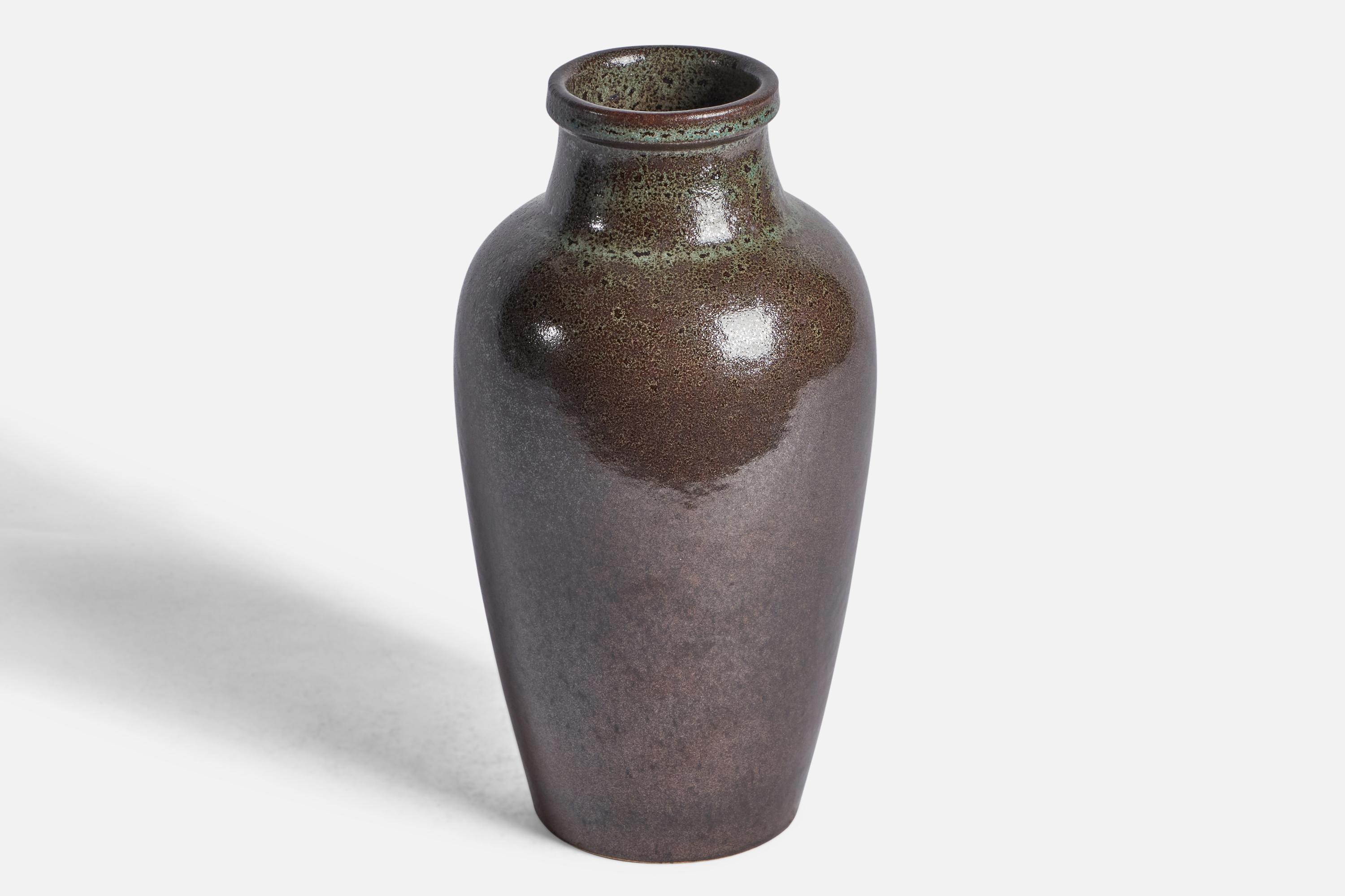 Mid-Century Modern Yngve Blixt, Vase, Stoneware, Sweden, 1960s For Sale