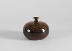 Yngve Blixt, Vase with Brown Speckled Glaze, Sweden, 1970s