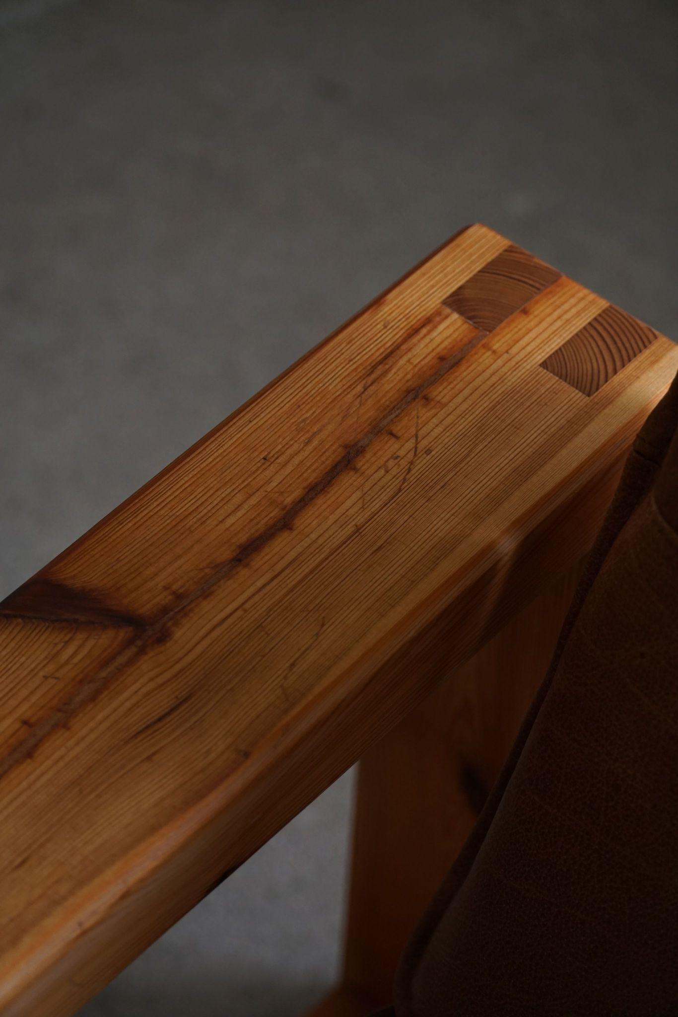 Yngve Ekström, paire de chaises longues en pin, Swedese, Mid Century Modern, 1970 en vente 9