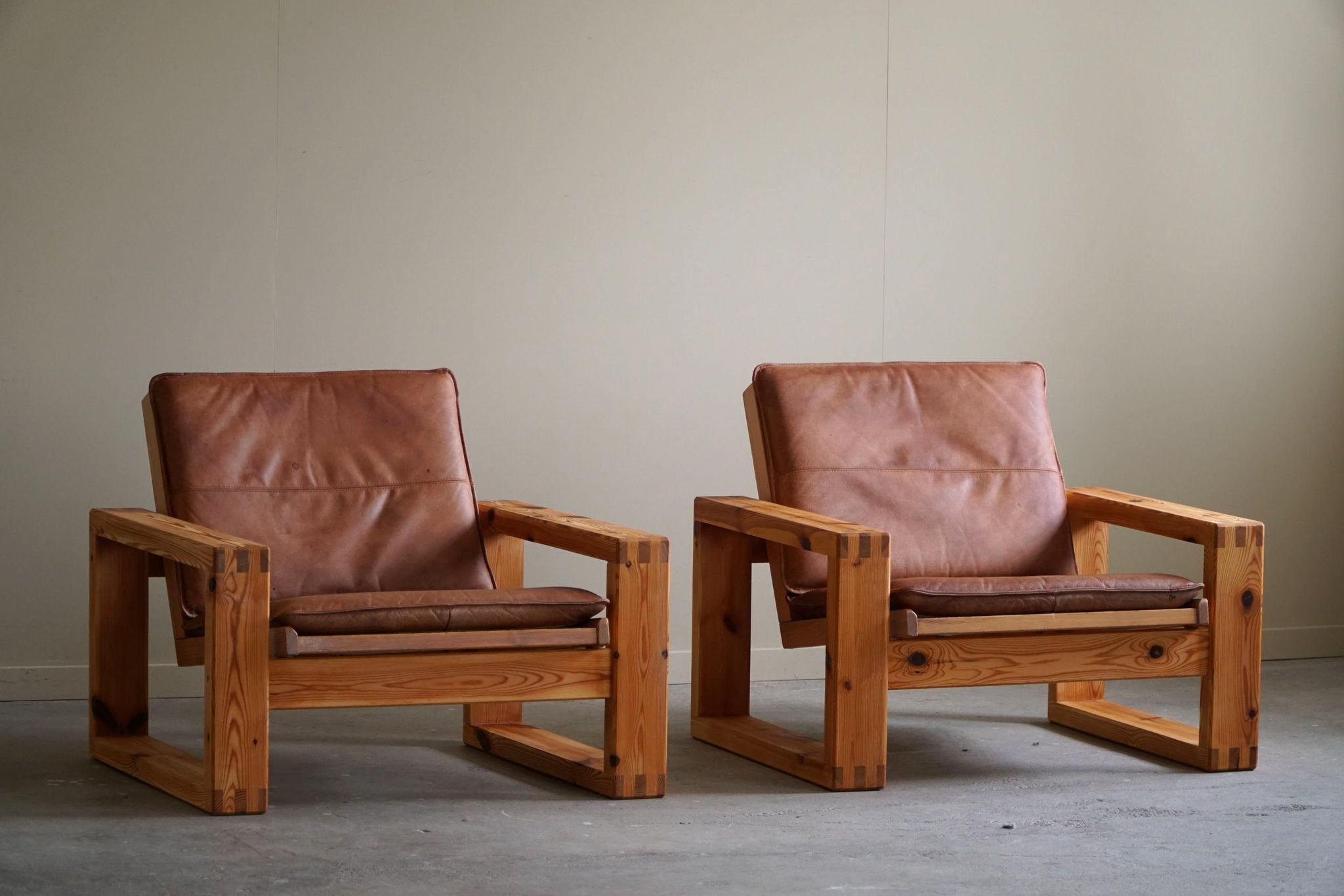 Yngve Ekström, paire de chaises longues en pin, Swedese, Mid Century Modern, 1970 en vente 10