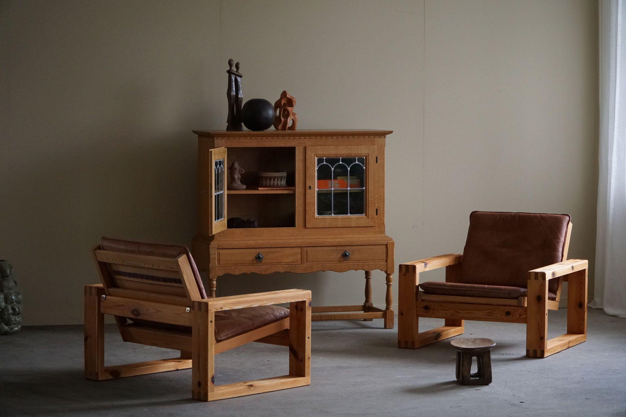 Yngve Ekström, paire de chaises longues en pin, Swedese, Mid Century Modern, 1970 en vente 11