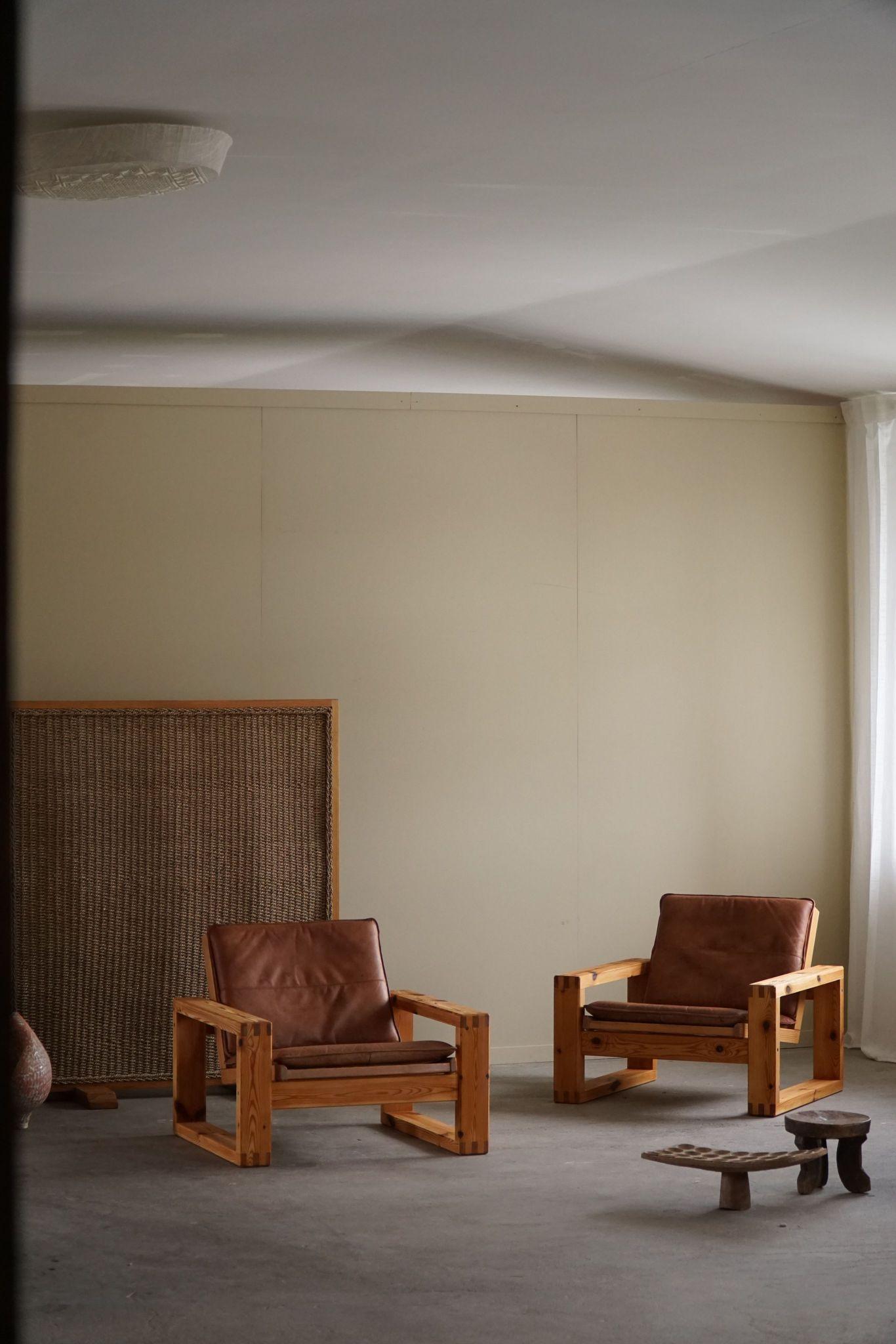 Suédois Yngve Ekström, paire de chaises longues en pin, Swedese, Mid Century Modern, 1970 en vente