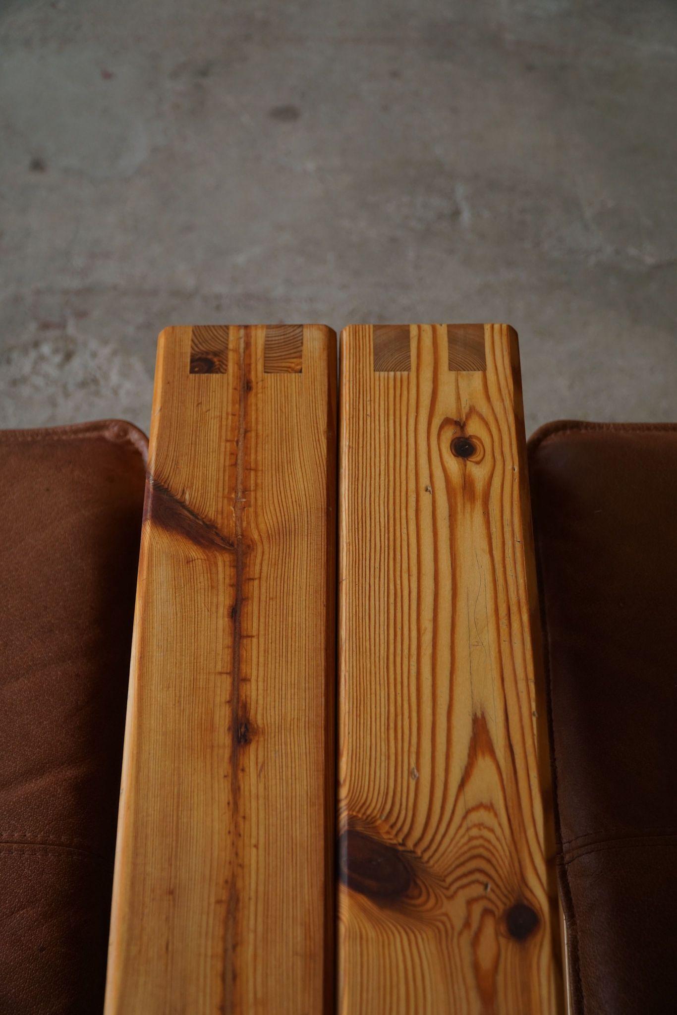 Yngve Ekström, paire de chaises longues en pin, Swedese, Mid Century Modern, 1970 en vente 2