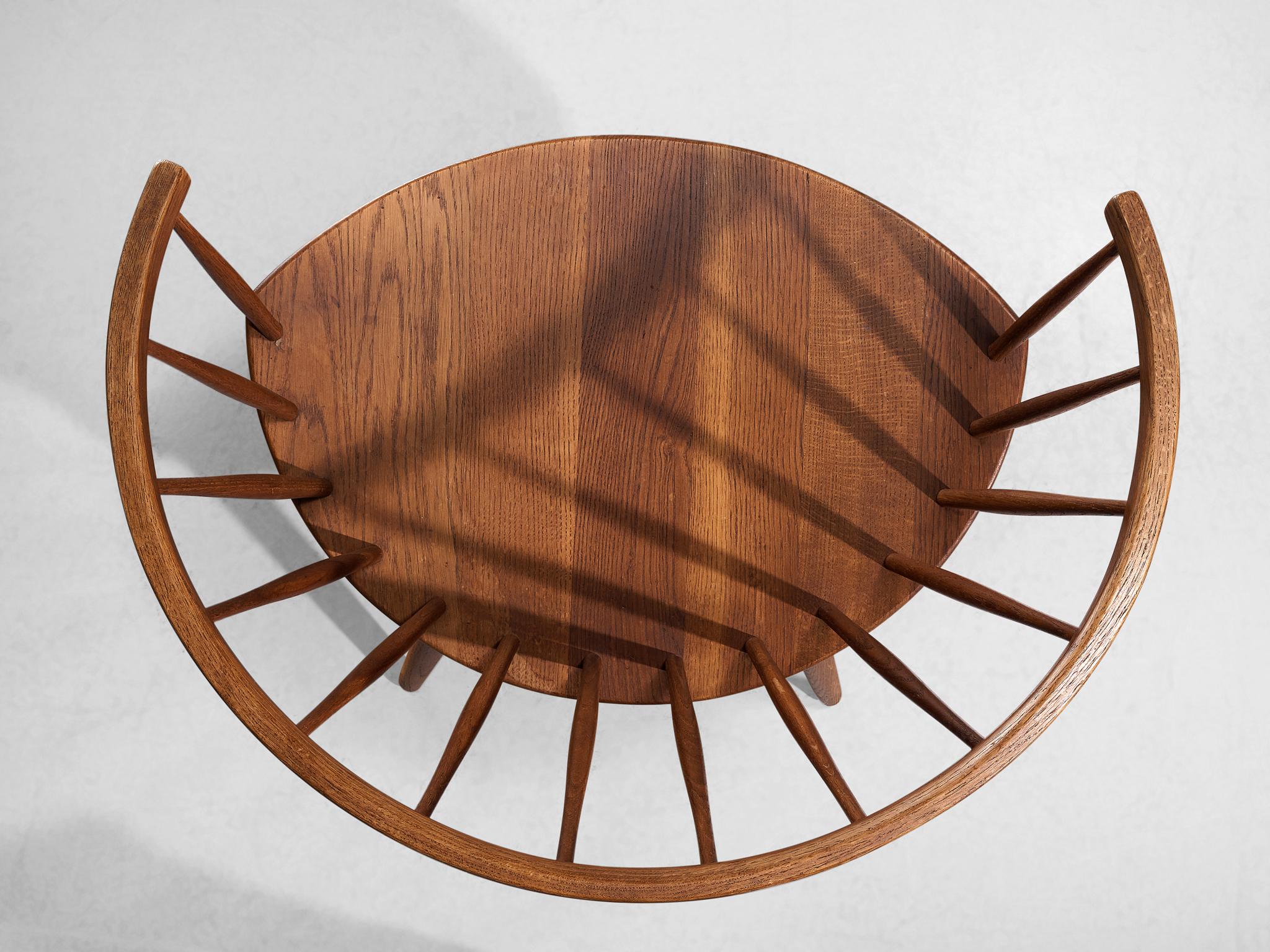 Scandinavian Modern Yngve Ekström 'Arka' Armchair in Oak  For Sale