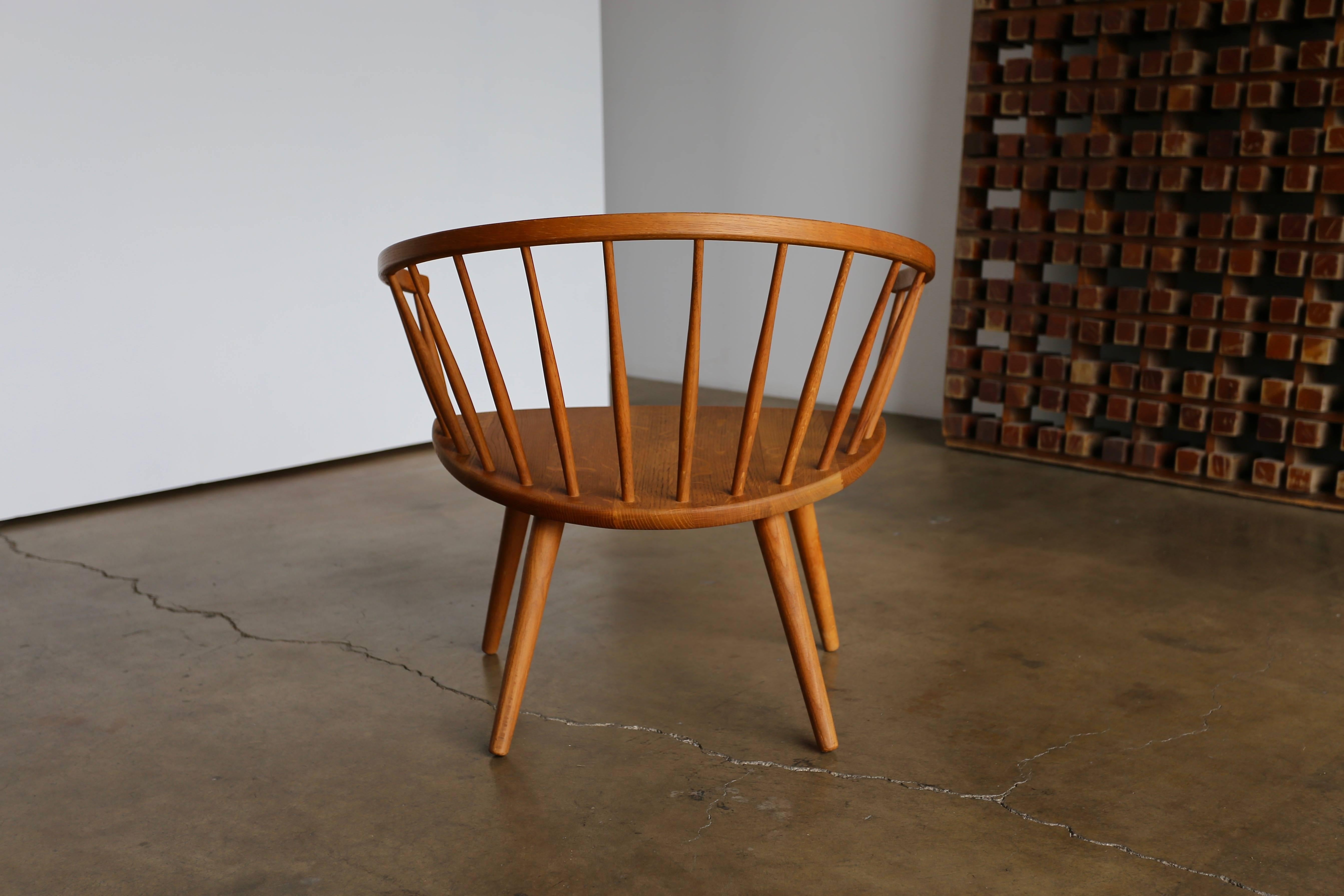 Oak Yngve Ekstrom 'Arka' Lounge Chair