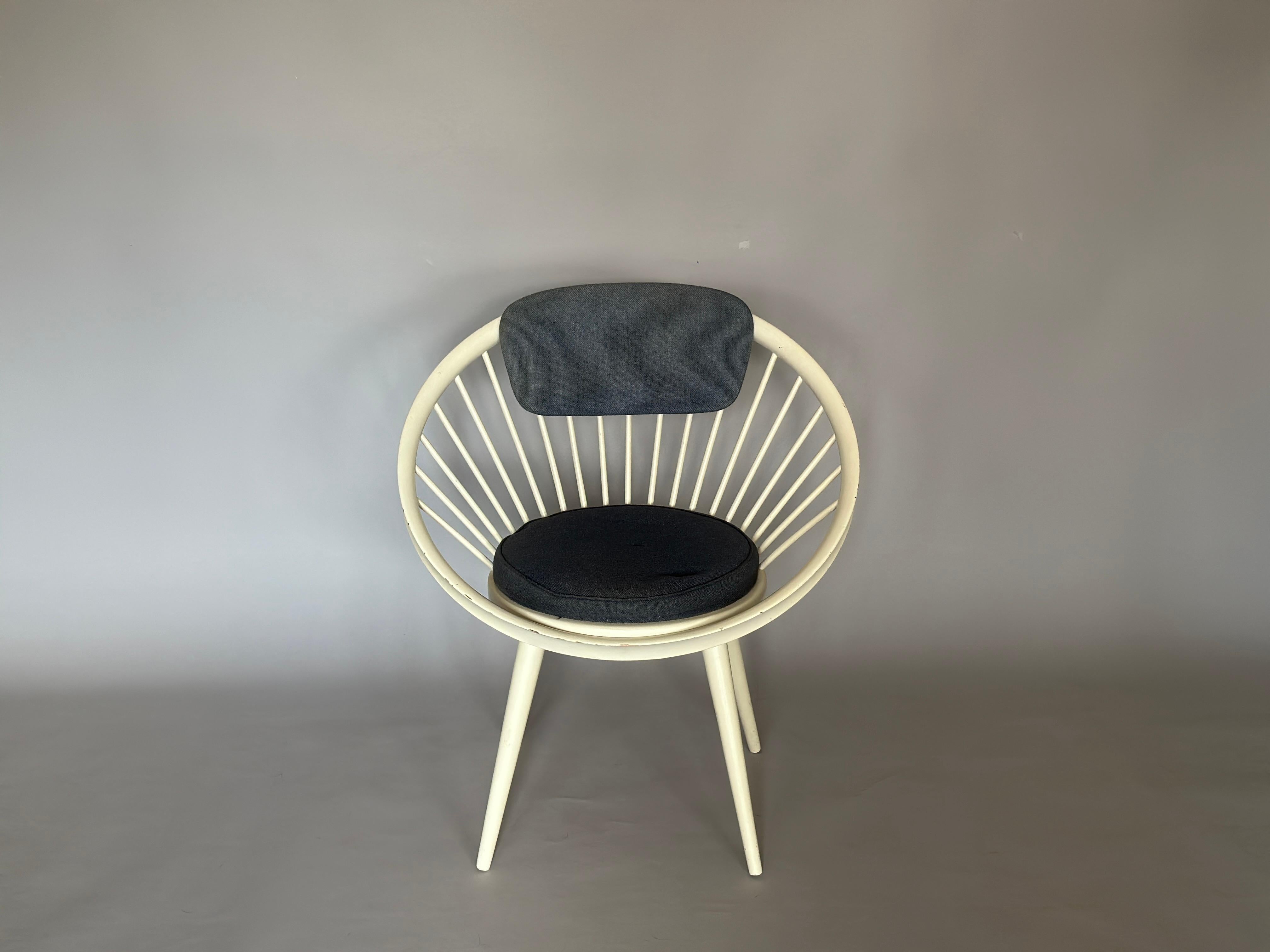 Mid-Century Modern Yngve Ekstrom Circle Chair 1960s For Sale
