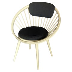 Vintage Yngve Ekstrom Circle Chair 1960s