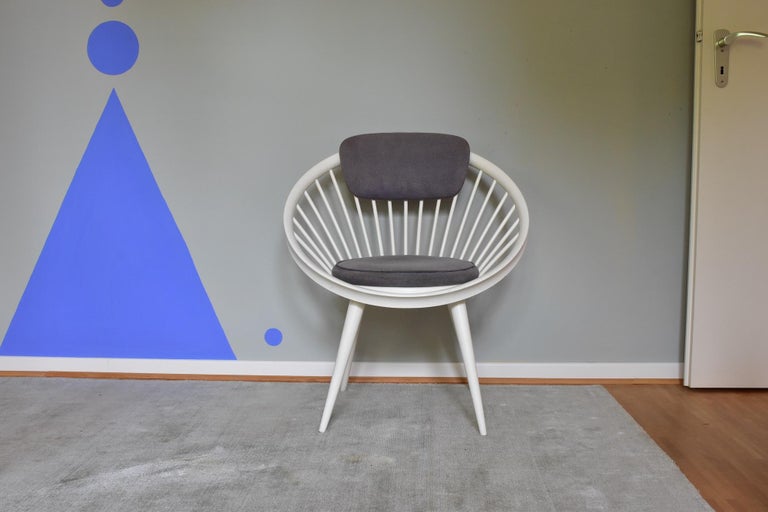 Yngve Ekström Circle Chair for Swedese, 1960s, Swedese Sweden For Sale 5