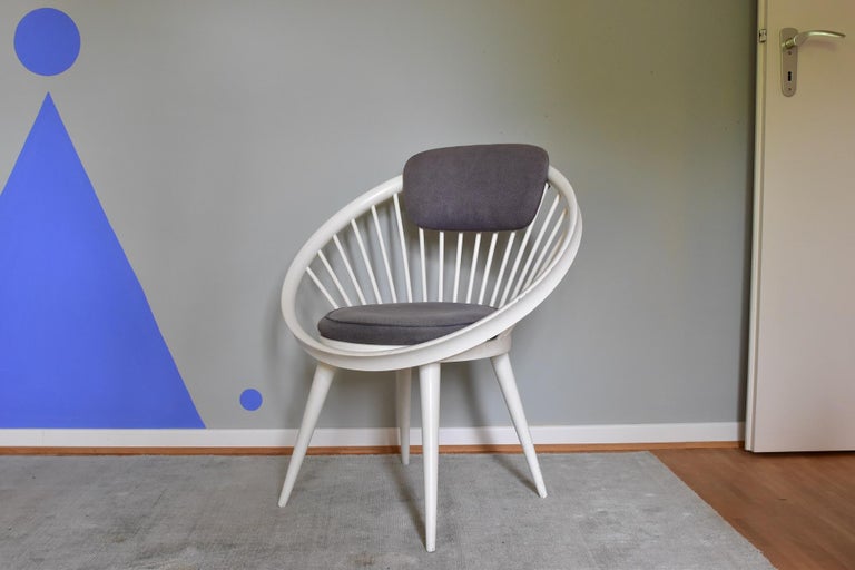 Mid-Century Modern Yngve Ekström Circle Chair for Swedese, 1960s, Swedese Sweden For Sale