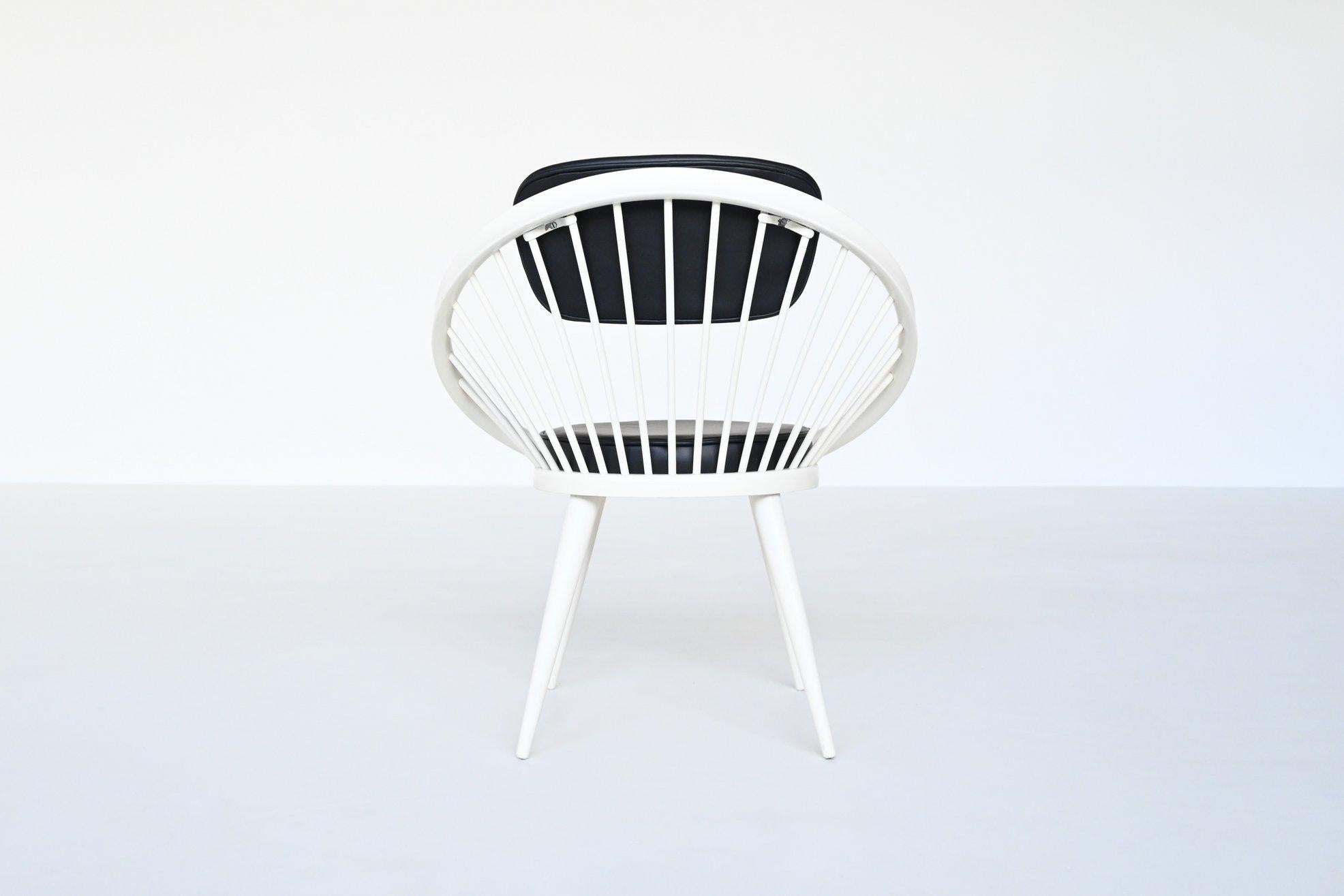Mid-Century Modern Yngve Ekström Circle Lounge Chair Swedese, Sweden, 1960 For Sale