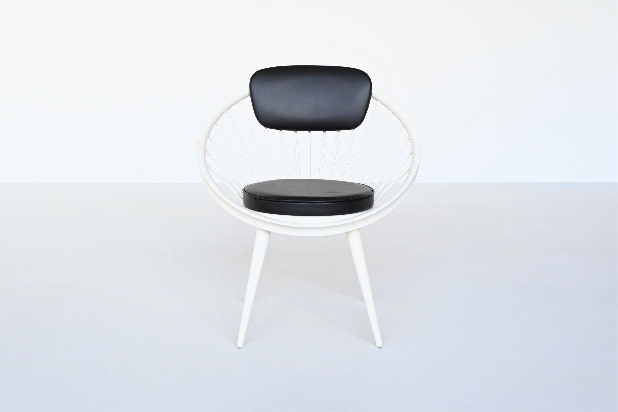 Swedish Yngve Ekström Circle Lounge Chair Swedese, Sweden, 1960 For Sale
