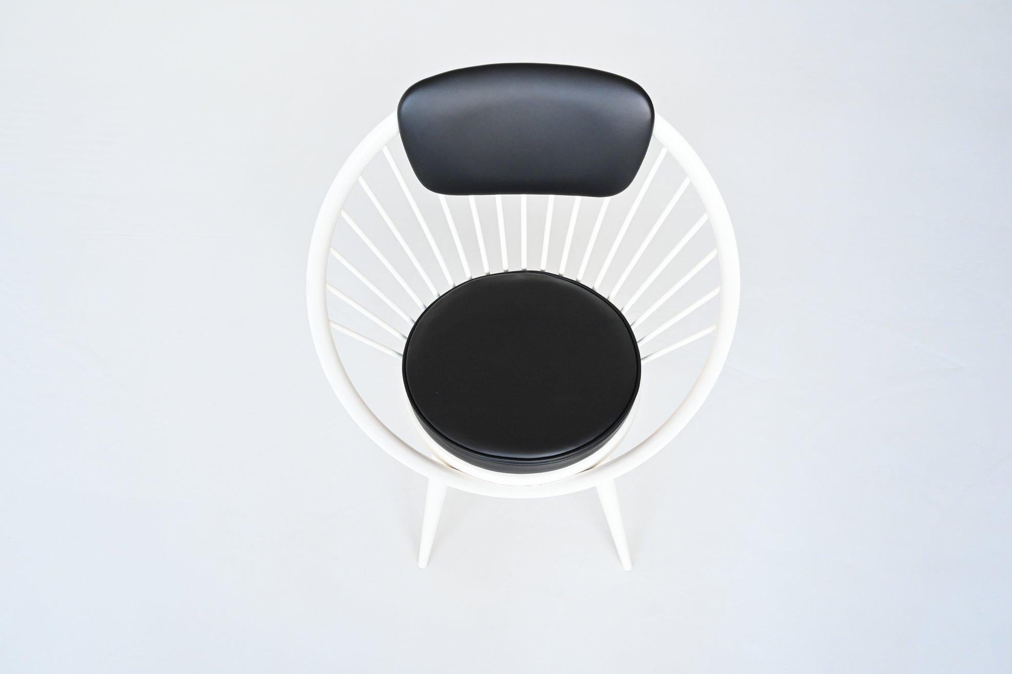 Yngve Ekström Circle Lounge Chair Swedese, Sweden, 1960 In Good Condition For Sale In Etten-Leur, NL